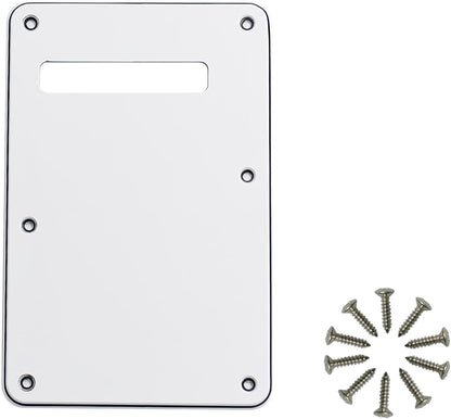 6-Hole White 3-Ply Guitar Back Plate Cavity Cover