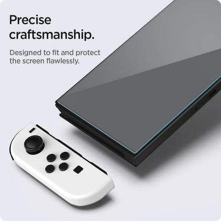 Screen Protector Tempered Glass designed for Nintendo Switch (OLED model) - 2 Pack