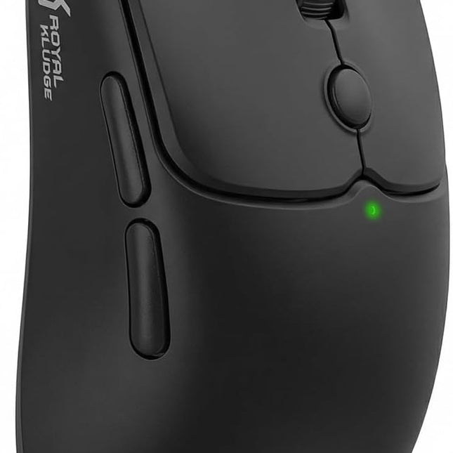 Wireless Mouse, 55g Ultra-Lightweight Computer Mice, 6 Programmable Buttons, Quiet Click, 2.4GHz/Bluetooth/Wired, 6000 DPI Optical Sensor, Black