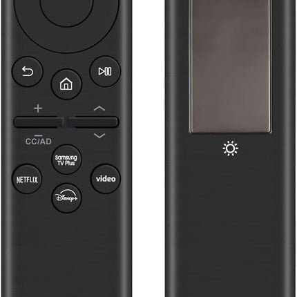 Rechargeable TV Remote for Samsung Smart TVs, Replacement for All 2019-2026 Samsung TV Remote Control with Voice Control. USB-C Fast Charging. Solar Charging. 2-Year Warranty.