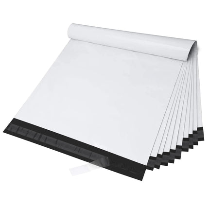 Poly Mailers 10x13 Inch 100 Pack,Shipping Bags for Clothes,White