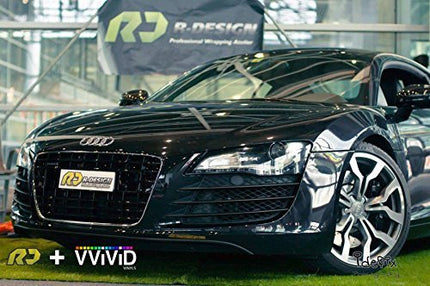 Black High Gloss Realistic Paint-Like Microfinish Vinyl Wrap Roll with XPO Air Release Technology (6ft x 5ft)