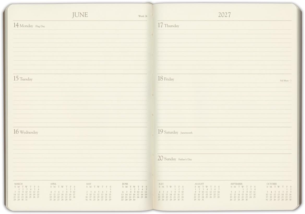 Leather Desk Weekly Monthly Planner 2027 - photo 5