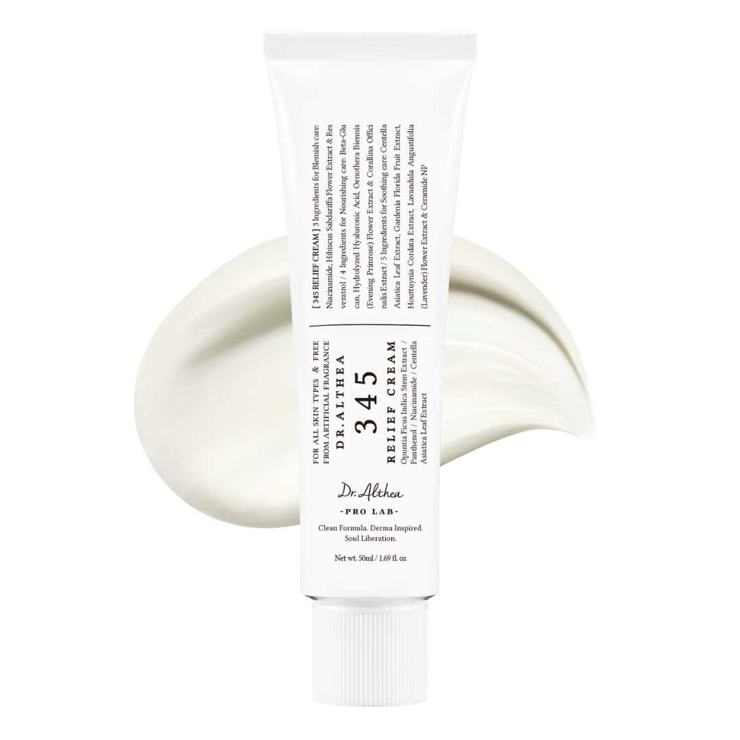 345 Relief Cream Daily Face Moisturizer, 1.69 fl oz