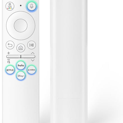 Voice Rechargeable Remote for Samsung-Smart-TV-Remote-Control, Replacement Compatible for Samsung Frame QLED Crystal UHD Solar Smart TVs