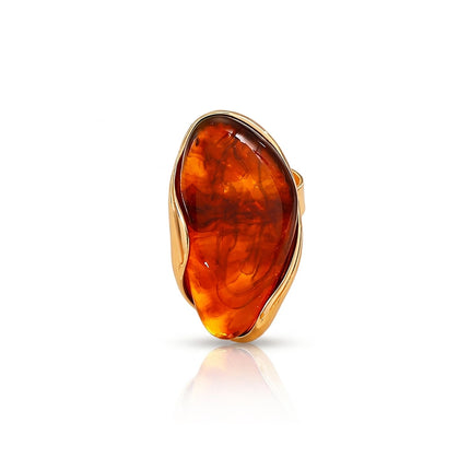 Chunky Statement Oval Ring for Women Boho Big Resin Rings