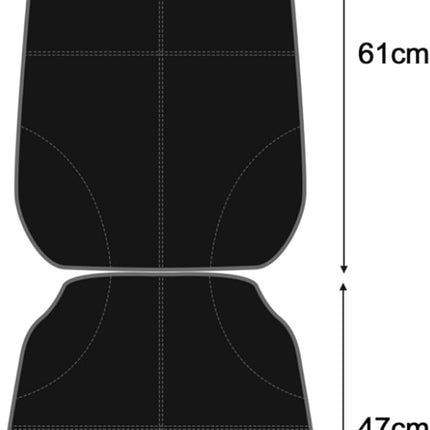 Car Seat Protector for Child Car Seat,Waterproof PVC Car Seat Cover with Thick Padding,Non-Slip Seat Protector Under Baby Car Seat,Auto Seat Protection(Black,1 Pack)