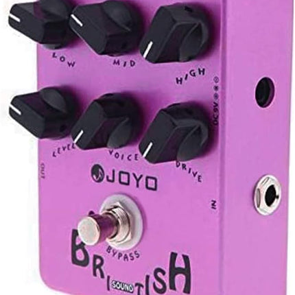 Joyo JF-16 British Sound Effects Pedal with Classic Brit-Rock Era Amp Simulator and Unique Voice Control