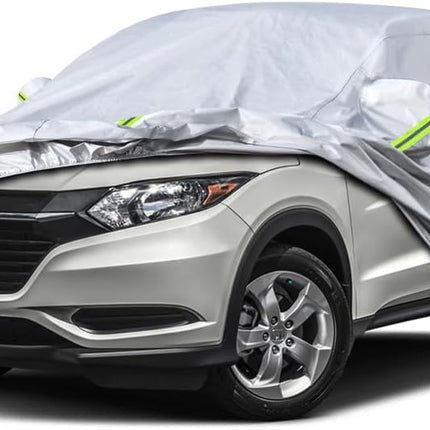 Koukou SUV Car Cover Custom Fit Honda HRV from 1998 to 2025,Waterproof Car Cover All Weather for Automobiles Outdoor Indoor with Zipper Door, Sun Rain Dust Snow Protection.