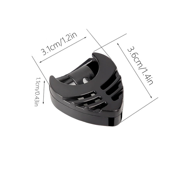 12Pack Guitar Pick Holder, Black