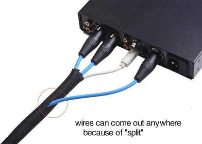 Braided Split Cable Sleeve Cord Protector - photo 3