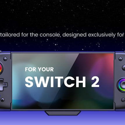 GIGEEKNY Switch Controllers Compatible with Nintendo Switch/Switch OLED, One-Piece Joypad Controller Replacement for Switch Pro Controller with 9 Lights Color, Turbo, Macro, KeyLinker APP