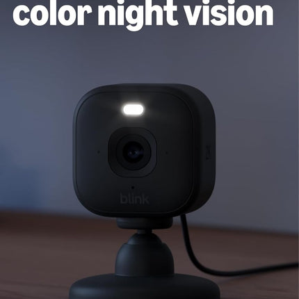 Mini 2K+ (newest model) – Plug-in Home & Pet Indoor Security Camera with 2K video resolution, night vision, enhanced audio, motion detection – 1 camera (Black)