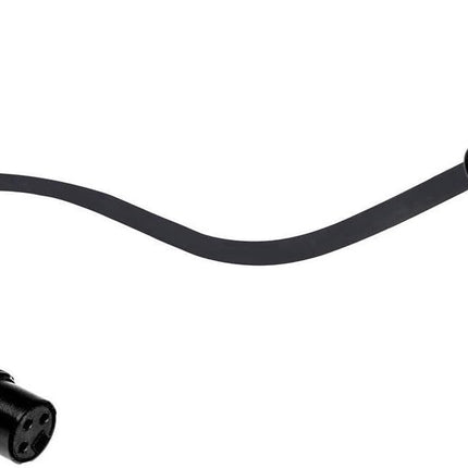 Balanced XLR Cable Right Angle Male to Straight Female - 3 Feet Black - Pro 3-Pin Microphone Connector for Powered Speakers, Audio Interface or Mixer for Live Performance & Recording