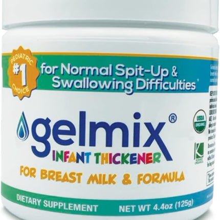 Gelmix Infant Thickener for Breast Milk & Formula, 4.4 oz Jar