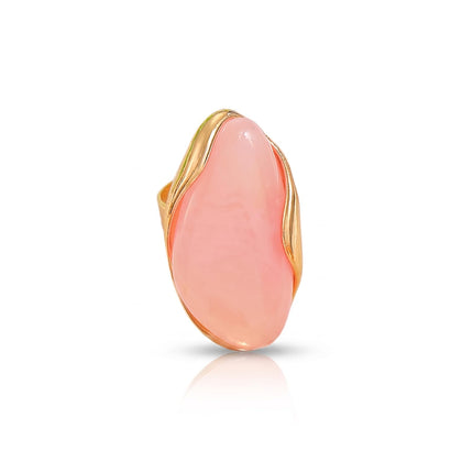 Chunky Statement Oval Ring for Women Boho Big Resin Rings