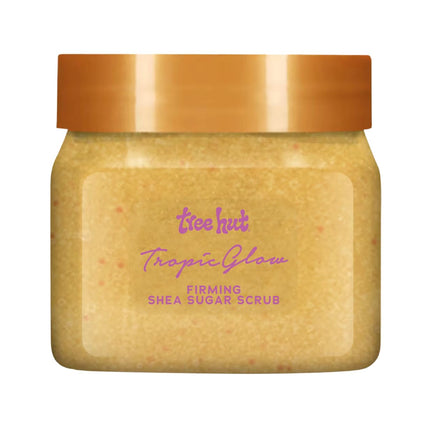 Tree Hut Mini Tropic Glow Shea Sugar Scrub, Exfoliating Body Scrub, Travel Size, 3.4 oz