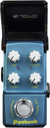 JOYO Compressor Mini Pedal for Electric Guitar Effect - True Bypass Ironman Series (PipeBomb JF-312)