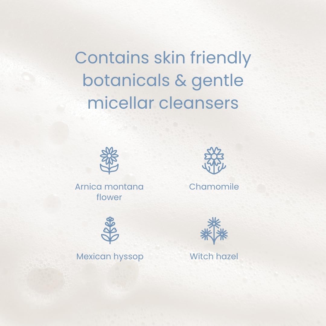 Baby Micellar No-Rinse Foam Cleanser with Chamomile, Witch Hazel, Arnica Montana, Skin Barrier - photo 3