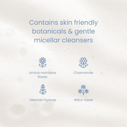 Baby Micellar No-Rinse Foam Cleanser with Chamomile, Witch Hazel, Arnica Montana, Skin Barrier - photo 3