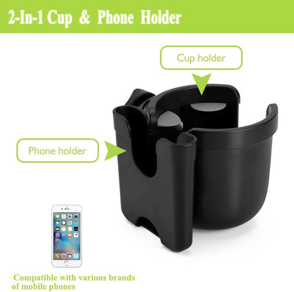 2-in-1 Stroller Cup Holder with Phone Holder - photo 3