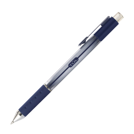 Gel Pens, Retractable, Medium Point, 0.7 mm, Gray Barrel, Blue Ink, Pack Of 12