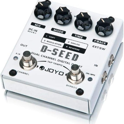 JOYO D-SEED Dual Channel Digital Delay Guitar Effect Pedal with Four Modes