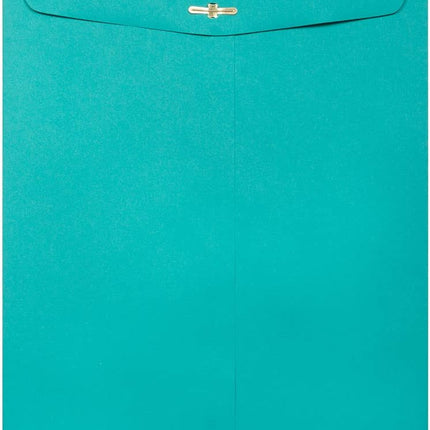 JAM PAPER 9 x 12 Colored Envelopes with Clasp Closure - Sea Blue Recycled - 25/Pack