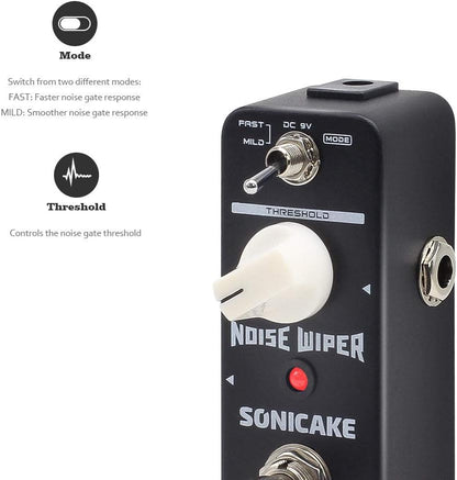 Noise Gate Effects Pedal Guitar Pedal Suppressor Guitar Effects Pedal 2 Modes True Bypass - photo 2