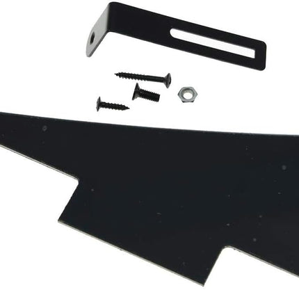 KAISH Black 3 Ply LP Guitar Pickguard with Black Bracket for Epi Les Paul