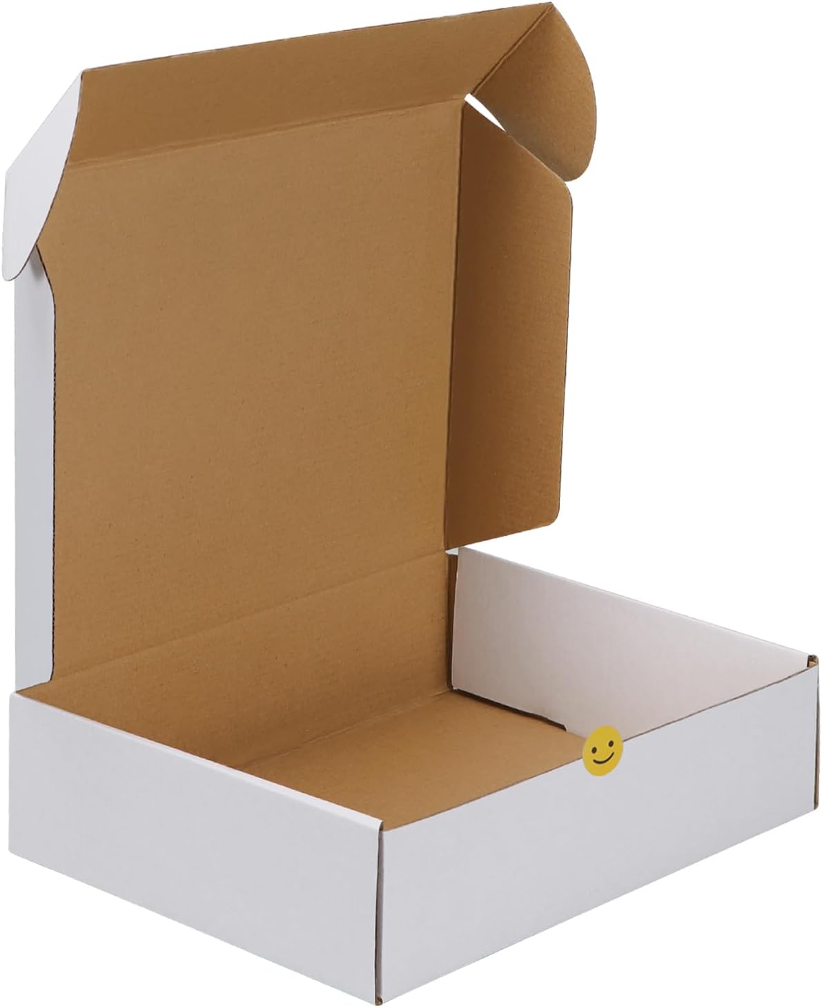 12 x 9 x 4 in White Corrugated Shipping Box