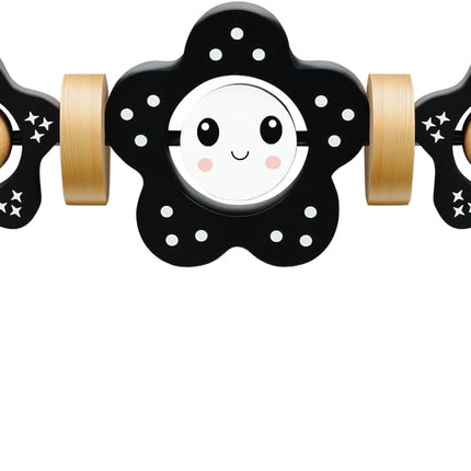 Baby Bouncer Toy Bar, Compatible with Baby Bjorn Bouncer, Wooden Baby Bouncer Toy Bar Attachment, Child-Friendly Materials, Rotatable Baby Sensory Toy for Babies