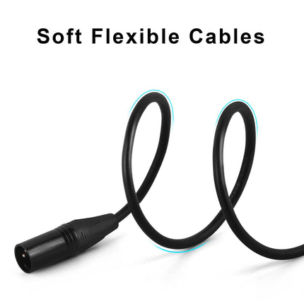 XLR Cables for Microphone 50 Feet 2-Pack