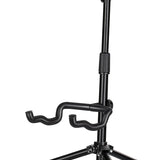 Guitar Stand Floor - Folding Universal Guitar Holder for Acoustic Electric Guitars Bass Guitar Adjust Height from 30.7 to 37 In Folding Tripod Guitar Stands with Neck Holder