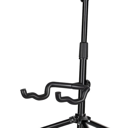 CAHAYA Guitar Stand Floor - Folding Universal Guitar Holder for Acoustic Electric Guitars Bass Guitar Adjust Height from 30.7 to 37 In Folding Tripod Guitar Stands with Neck Holder