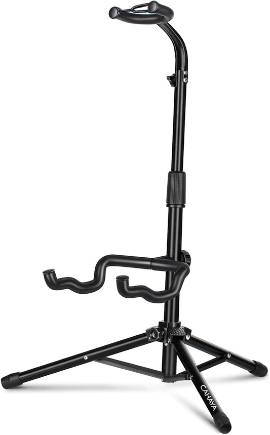 Guitar Stand Floor - Folding Universal Guitar Holder for Acoustic Electric Guitars Bass Guitar Adjust Height from 30.7