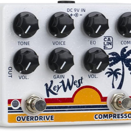 Caline DCP-05 KEY WEST Compressor Overdrive Effect Pedal Dual Guitar Pedal