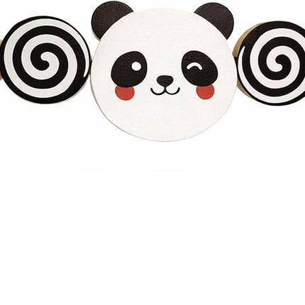 Baby Bouncer Toy Bar, Compatible with Baby Bjorn Bouncer Balance Soft & Bliss, Rotatable Wooden Toy Bar Attachment,Sensory Toy Gifts for Babies All Age (Black and White Style)