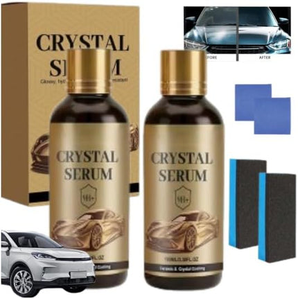 100ml PTZ Crystal Serum Advanced Graphene Ceramic Coating for Cars, Quick Effect Car Coating Spray, Long Lasting 9H Graphene Coatings, Nano Coat Restore for Car Protection (2pcs)