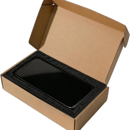 Cell Phone Shipping Box with Protection Foam - Cardboard Mailing Box for Smartphones, Secure Phone Packaging Box for Shipping & Gifting