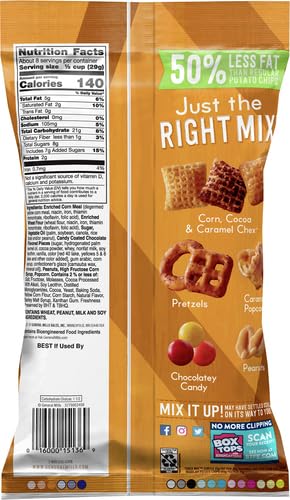 Sweet and Savory Snack Mix, Caramel Popcorn, Peanuts and Pretzels, 8 Oz - photo 2