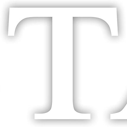 Zeta Tau Alpha Greek Sorority Sticker Decal, 2.5 Inches Tall, White