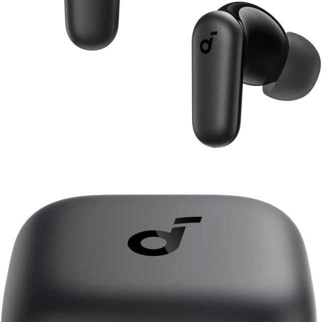 Noise Cancelling Earbuds, Strong and Smart Noise Cancelling, Powerful Bass, 45H Playtime, 2-in-1 Case and Phone Stand