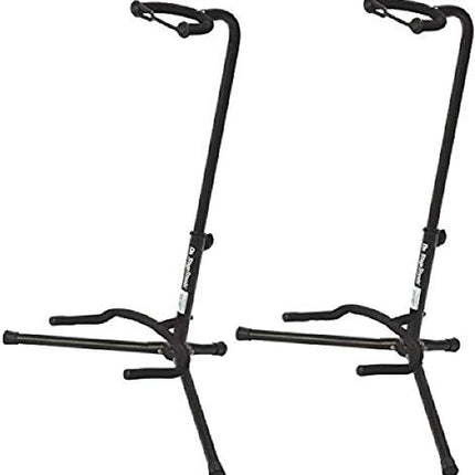 OnStage On Stage XCG4 Velveteen Padded Tubular Guitar Stand - (2 Pack)