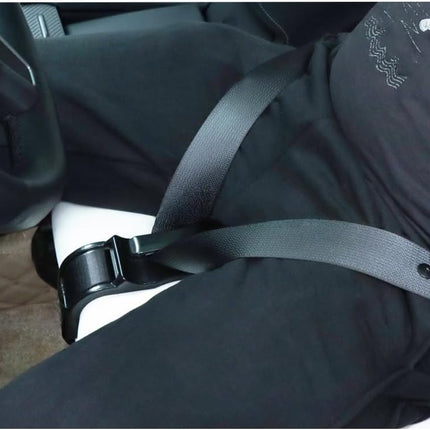 Mimibelt Car Seat Belt Covers for More Comfort, Compatible with All Cars and Backpacks (Black)