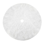 Plush Christmas Tree Skirt - Round Snow White Xmas Tree Mat Base Cover for Holiday Home Decorations,31Inch/78CM