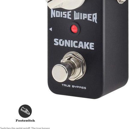 SONICAKE Noise Gate Effects Pedal Guitar Pedal Suppressor Noise Wiper Guitar Effects Pedal 2 Modes True Bypass
