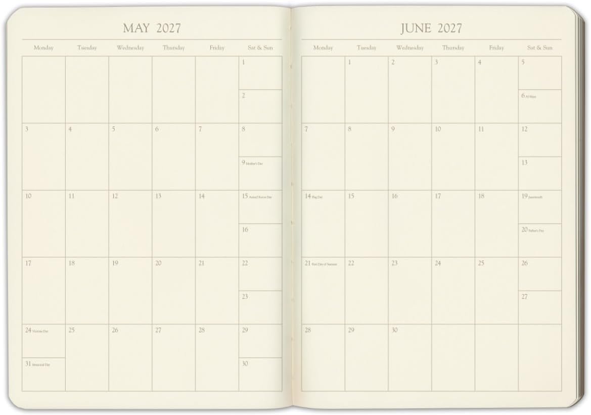 Leather Desk Weekly Monthly Planner 2027 - photo 4