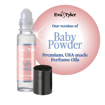 Baby Powder Premium Perfume Roll on | USA made | Long-lasting | Women's (Roll on 8ml)