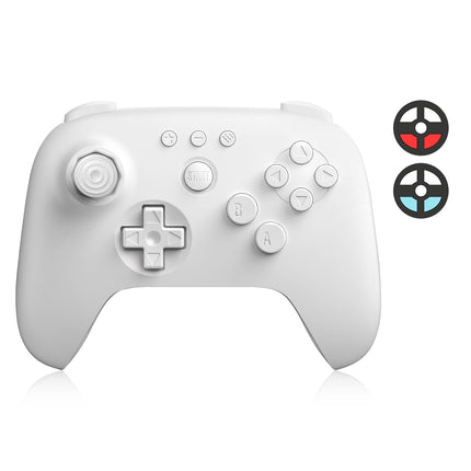 8Bitdo 64 Bluetooth Controller for Analogue 3D, Switch, Switch 2, Windows PC, and Android (White)